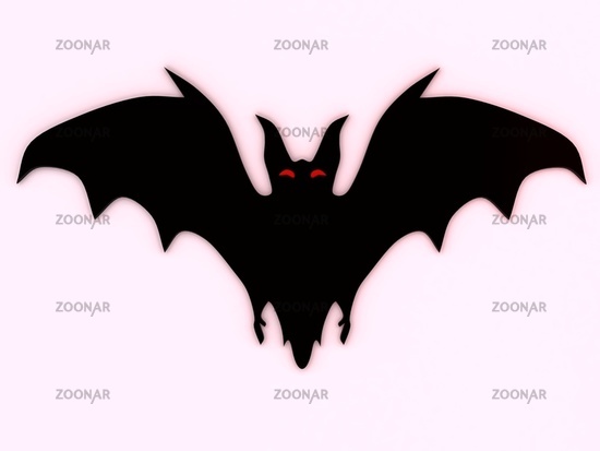 Bat silhouette 3D