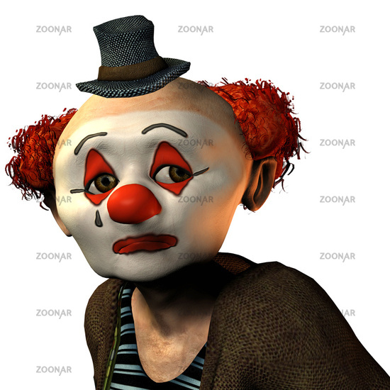 sad clown makeup. sad clown