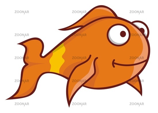 goldfish cartoon cute. Goldfish cartoon