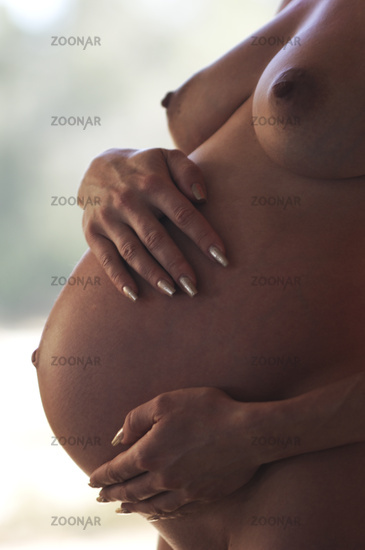 9 month pregnant wife nude - Sensuality curves of young pregnant women